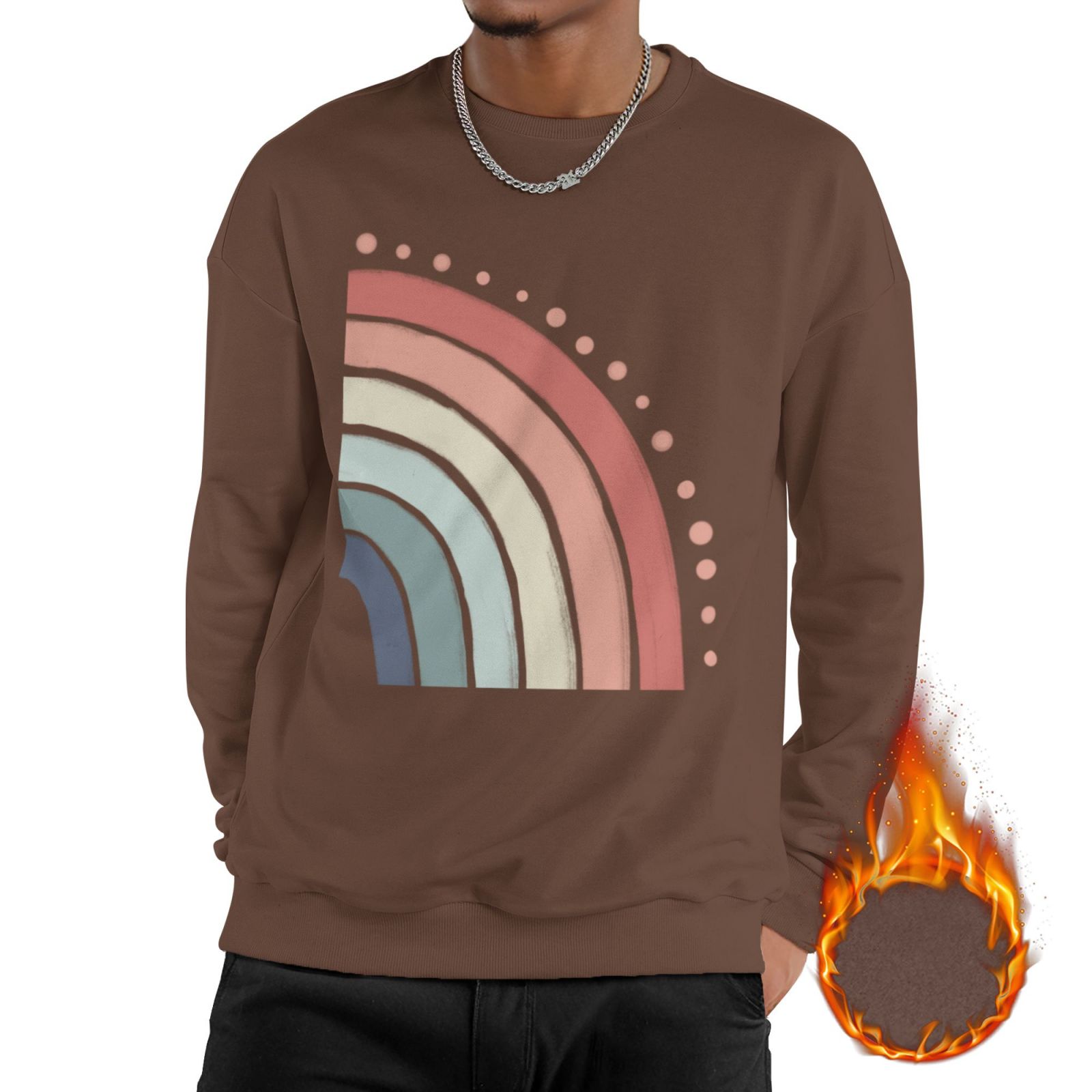 Men's Fleece Crew-neck Hoodie